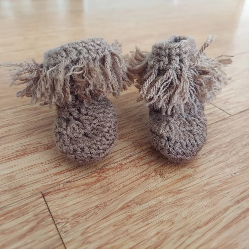 🎁 10/$25-Handmade baby moccasin booties